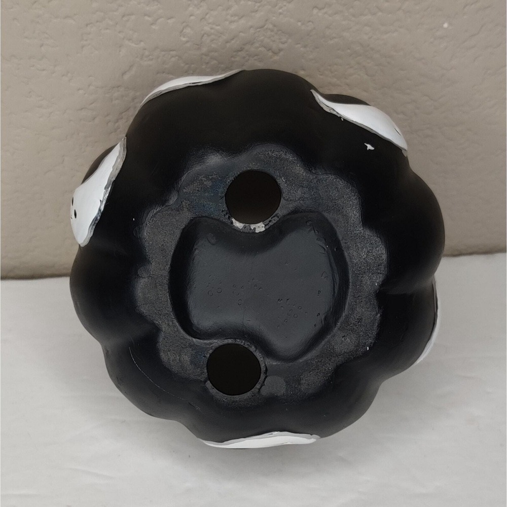 Novogratz Ghost Matte Black Pumpkin Shaped Halloween Tabletop Decor - Picture 2 of 6